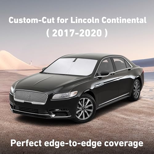 Image of EcoNour Windshield Sunshade Compatible for Lincoln Continental 2017-2018 2019 2020, Sun Visor for Front Windshield & Window Sun Shade Cover, UV Heat Blocker & Protector, Car Accessories