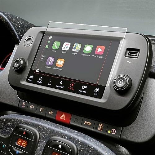 Film protection d'écran pour voyage en Fiat Panda 2021 avec GPS protégé