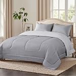 LAVANCE Consolateur de lit toute saison avec couvercle en microfibre (Queen) 250GSM Remplissage alternatif, doux et respirant