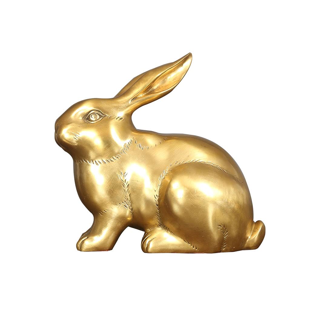 Dekoracja biurka czysta miedź królik ornamenty kreskówka królik zwierzę domowe królik uroczy królik zodiak królik maskotka miedziana rękodzieło prezent urodzinowy uchwyt biurowy dec