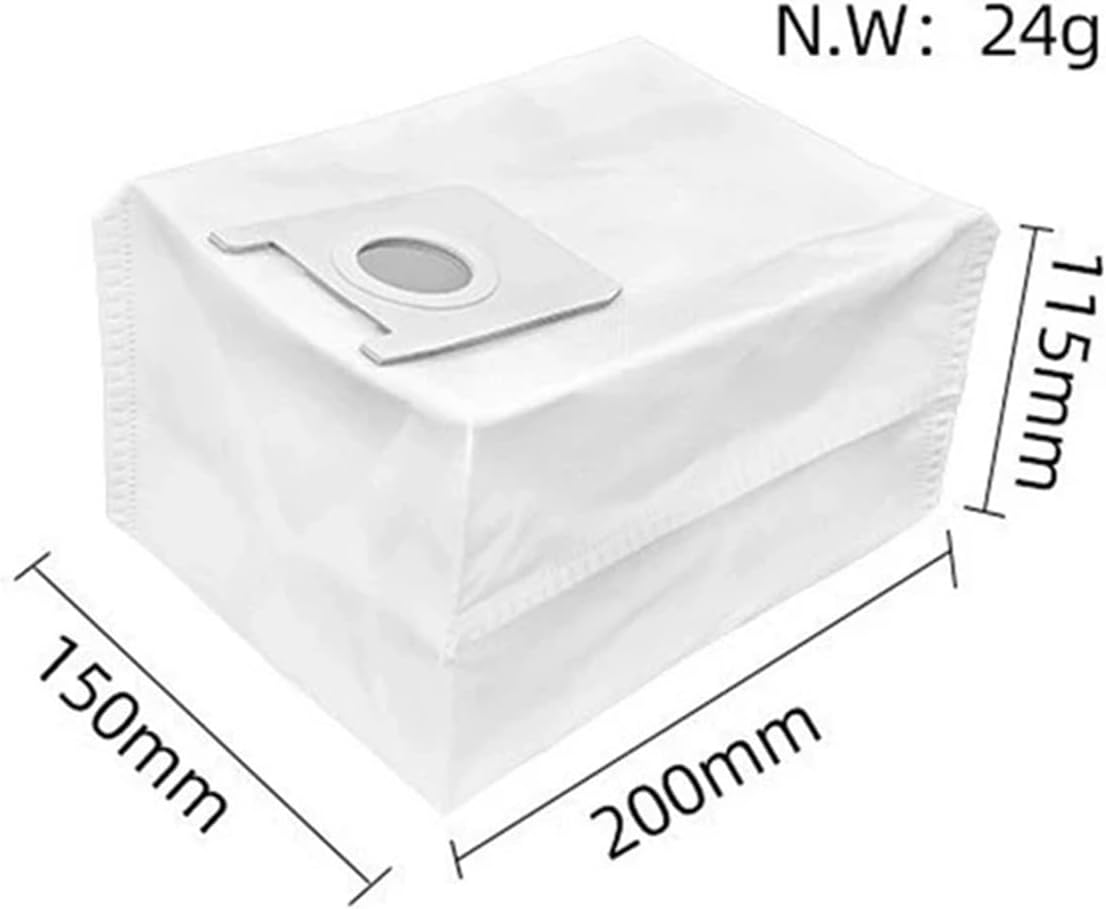 Replacement dust bag with dimensions
