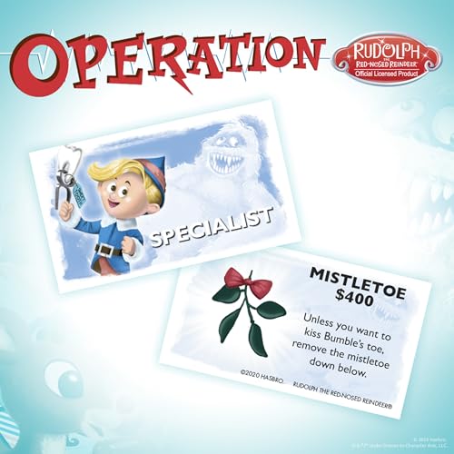 Operation Rudolph The Red Nosed Reindeer juego de mesa clásico miniatura 6