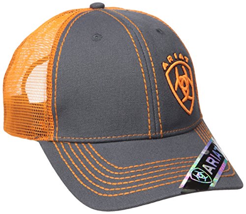ARIAT Men s Clean Corner Logo, Orange Gray, One Size