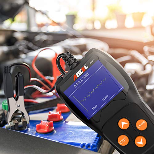 ANCEL BA201 Carro 12V 100-2000 CCA Testador de carga de bateria automotivo Starter arranque alternad