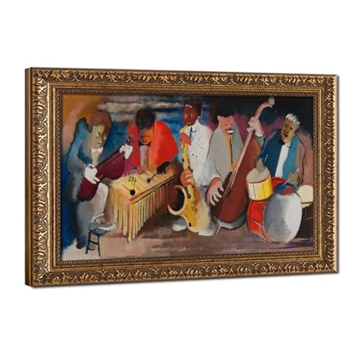 Décoration murale de bureau avec le tableau Jumping Jive par Norman Lewis, 50x76cm