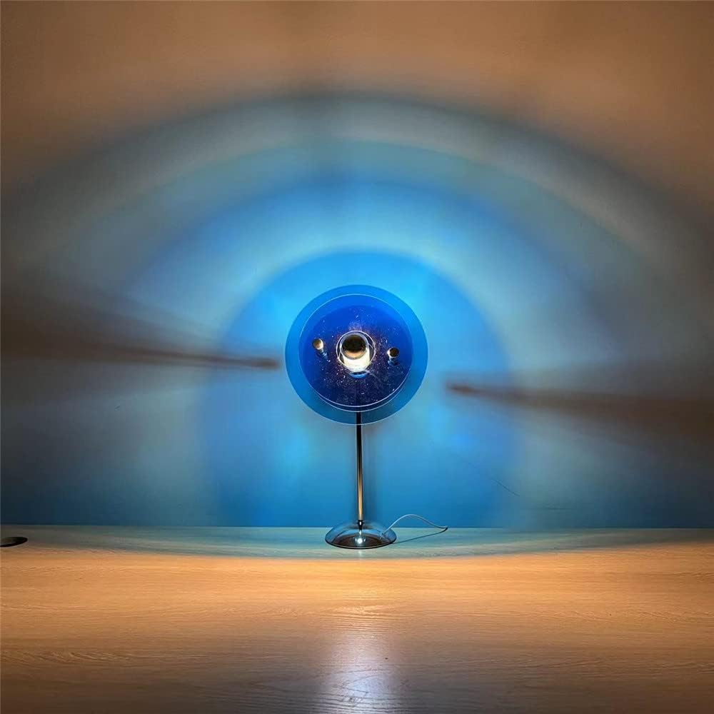 Sunset Table Lamp Projection Rainbow Night Light Atmosphere Home Decoration USB LED Photography Lighting for Wall Decor Lights (Orange)