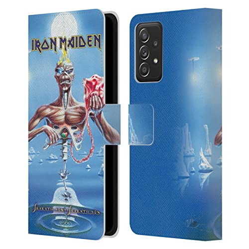Étui antichoc Galaxy A52s Iron Maiden anti rayure écran portefeuille