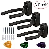 [page_title]-Electrely 3 Stück Gitarre Haken Halter Wand Halterung Display Gitarren Ständer für Akustik Gitarre, Ukulele, Bass, Banjo, Violine, E-Gitarre,Mandoline usw