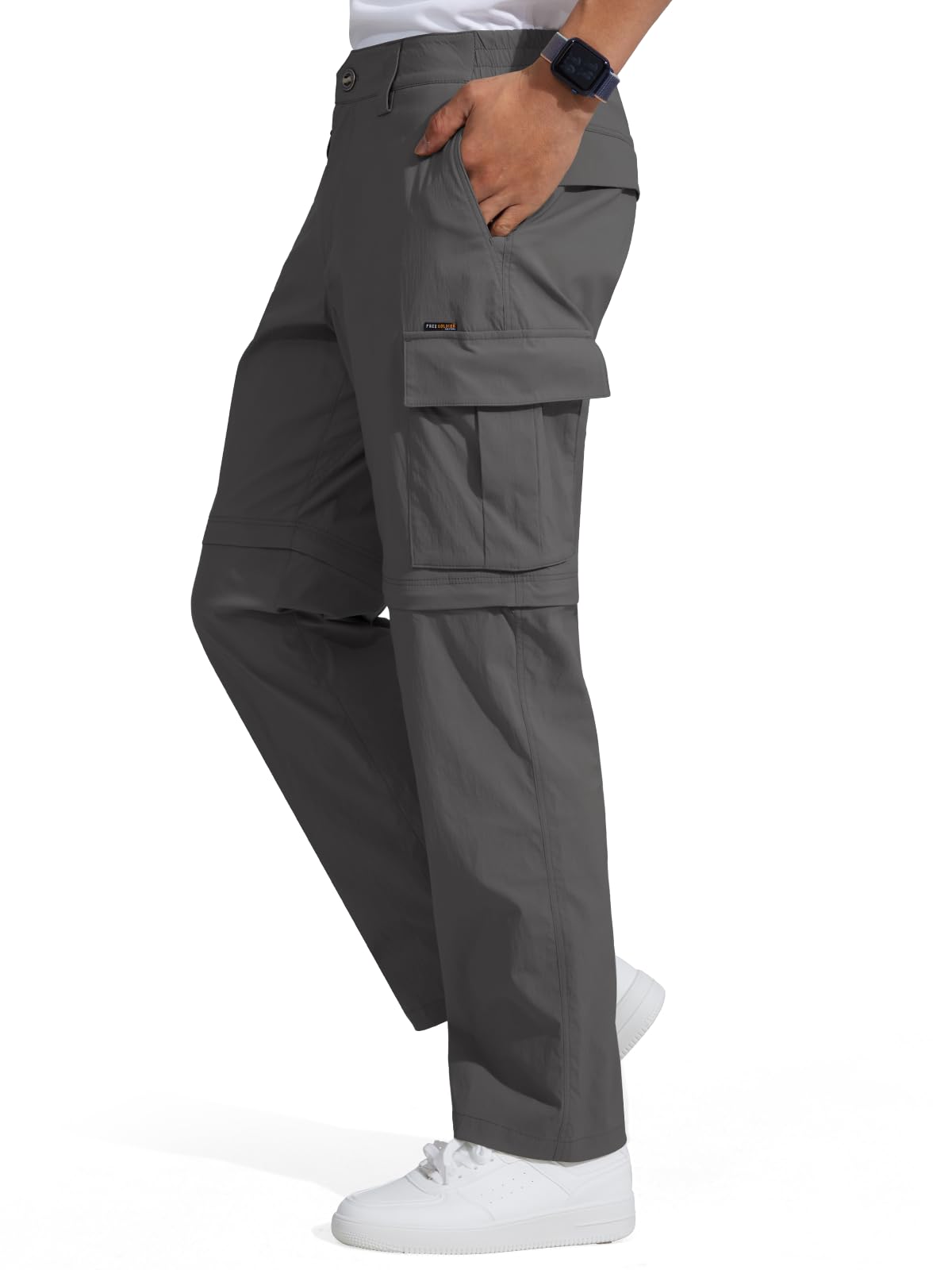 FREE SOLDIER Pantalon de randonnée convertible imperméable léger à séchage rapide pour homme