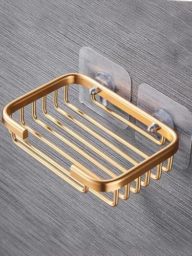 JIzian Soap Holder Dish, Bar Suction Cup Soap Tray Wall Mounted, Rustproof Stainless Steel Sponge Holder Caddy for Bathroom Bathtub Kitchen Sink