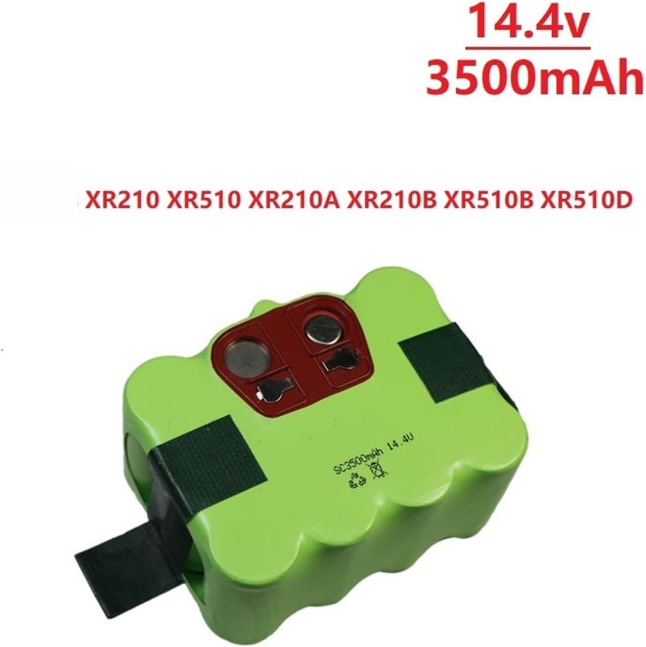 Rechargeable Battery Pack 14.4V 3500mAh, Compatible for KV8 XR210 XR510 XR210A XR210B XR510B XR510D Robot Vacuum Cleaner Accessories Parts(1PCS Battery)