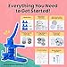 Button Maker Machine – Multiple Size Molds– Pin Maker Machine Kit w/ 500 Buttons, 15 Fridge Magnets, 15 Bottle Openers, 15 Keychain Buttons, Cutters & 500+ Button Designs for DIY Crafts