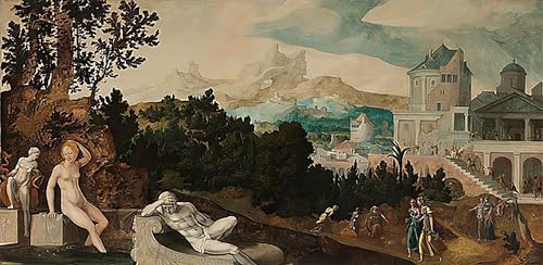 Décoration Murale Jan Van Scorel Peinture Bethsabée Toile Luxe