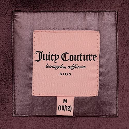 Image of Juicy Couture Girls Coat, Faux Fur Hooded Winter Jacket, Warm Padded Parka Hoodie, Kids Heavyweight Winter Coat