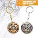 JinluCare America 250th Anniversary Coin Keychain, 250 Anniversary Coin Style Commemorative Keychain Collectible Coin Tribute Accessory (Gold 6)