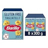 Barilla Gluten Free Tagliatelle Pasta – Authentic Italian Pasta Made with Corn & Rice – Bulk Pack of 8x 300g