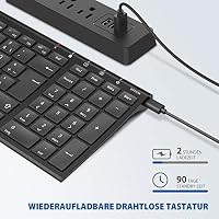 iClever Tastatur kabellos, 2.4 GHz Wireless Funk Tastatur – Ansicht 5