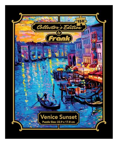 Image of Frank Venice Sunset 150 Pieces Puzzle | Collector's Edition | Travel Friendly Mini Puzzles | Puzzles Having Realistic Illustrations | Game for Focus & Memory | for Adults & 7 Years & Above