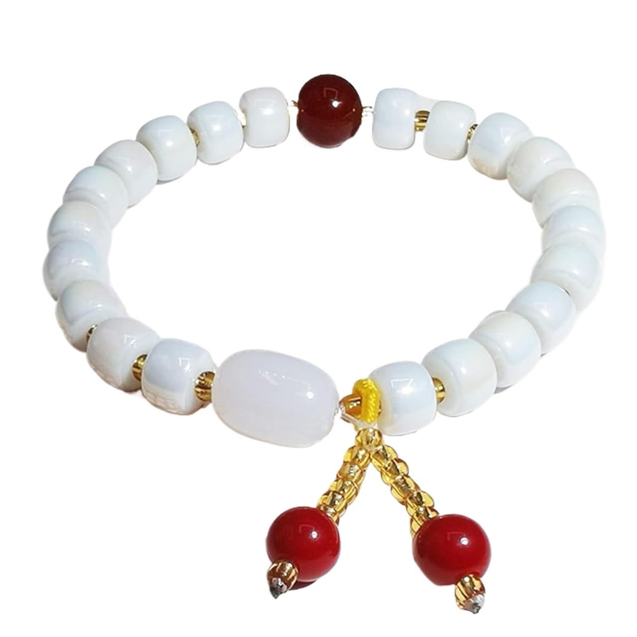 OIFAODAO Rosary bracelet, Wealth Bracelet Crystal Amulet Lucky Ward Off Evil Spirits(Style a-8 inches)