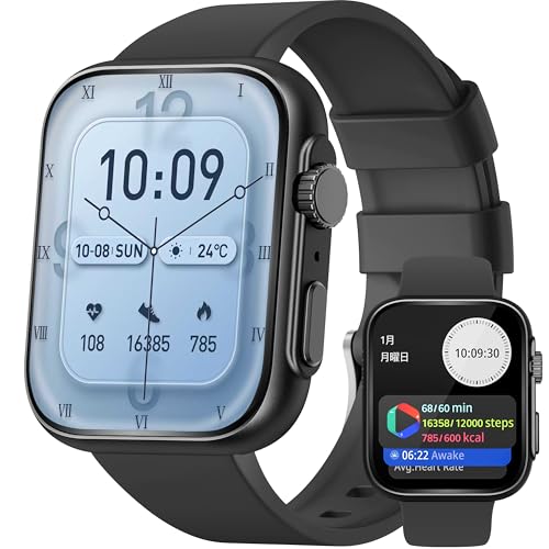 X}[gEHb` 2025Nif ʘb@\ bZ[WMʒm L^ ʌv 123މ^[h 1.9C` IP67h {\ AIAVX^g@\t iPhoneΉ AhChΉ Smartwatch fB[X 