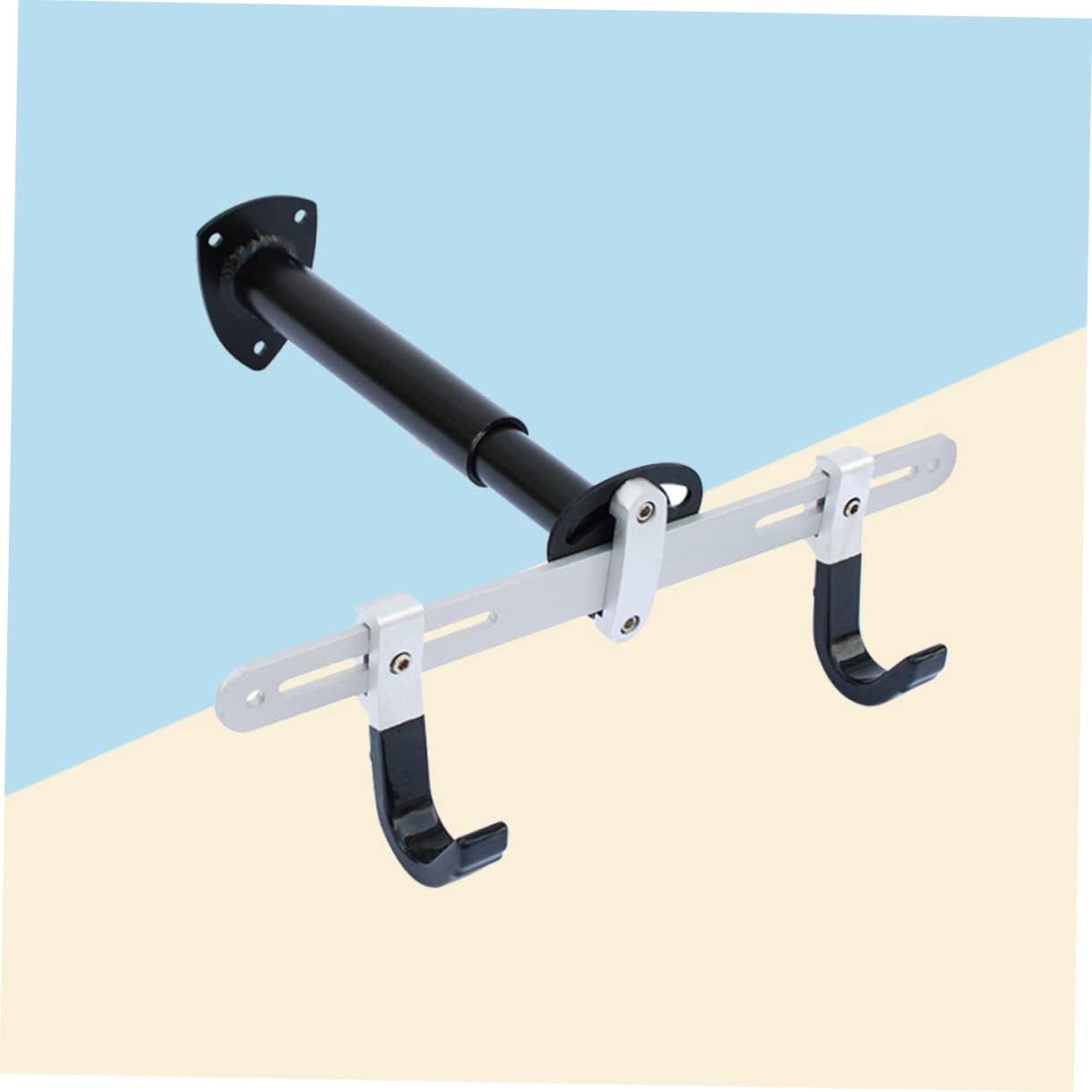 Toyvian Adjustable Wall Mounted Bike Hanger Rack for Road and Mountain Bikes Vertical Hook Storage System for Children Space Saving Indoor Solution