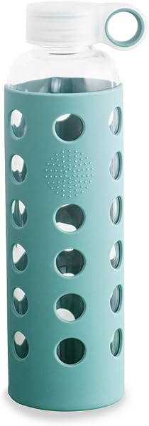 Quid Quidate Botella Transporte Vidrio con Funda Neop 0,60l Sodo No Apto Microondas Reciclable - 4