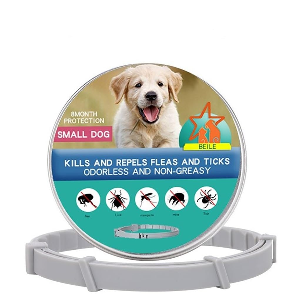 Collares Antiparasitarios para Perros - 8 Meses de Protección contra Leishmaniosis, Pulgas, Garrapatas, Mosquitos, Ácaros y Piojos - Collar Antiparasitario Perros Pequeños