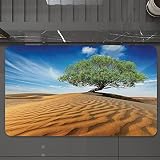 Tapis de Bain Antidérapant Tapis de Douche Lavable,Arbre de vie, arbre dans le désert sur une dune de sable sèche mais vivante Habitat natu,Durable Tapis Antidérapant Absorbant l’Eau pour Bain 40*60cm