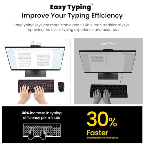 Image of cimetech Wireless Keyboard and Mouse Combo - Burgundy Black