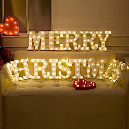 Image of Marquee Alphabet Shaped LED Light Lamp for Decoration Decore Walls Hanging Birthday Party Wedding (Customize Your Name - 6 Letter)