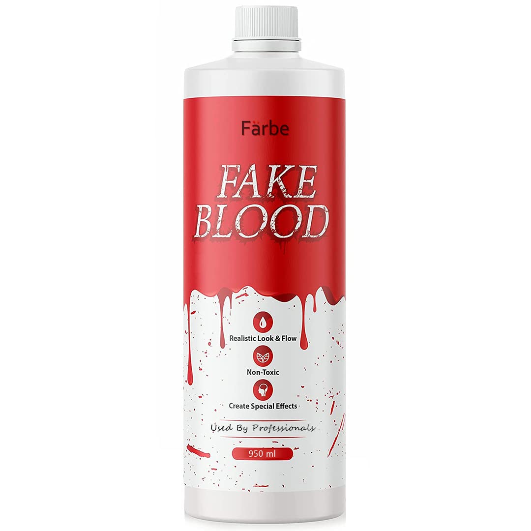 Farbe Halloween Vampire Blood for Costumes Like Zombies or Vampires – Jug of Fake Blood – Stage Blood | Looks & Feels Like Real Blood – Faux Blood