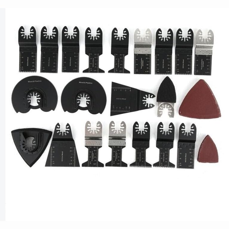 Set 48 lame oscillanti per utensile multifunzione, lame a sgancio rapido per taglio legno metallo plastica, kit accessori
