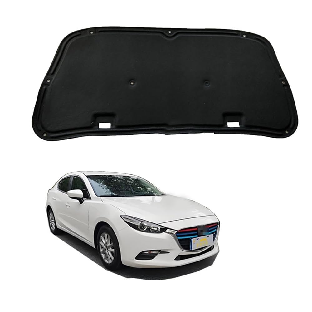 Cotone Isolante Acustico per Cofano Anteriore Auto per 2014-2021 Mazda 3,Isolamento del Cofano del Cofano, Isolamento Acustico del vano Motore