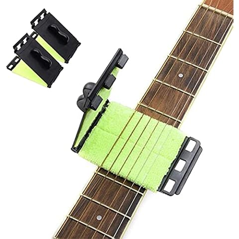 Joseky Guitar String Fretboard Scrubber, Guitar String Cleaner, Bass String Cleaner, Cleaning Maintenance Care Kit for Guitar/Ukulele/Bass/Mandolin/Other String Instruments, 2Pcs Cover