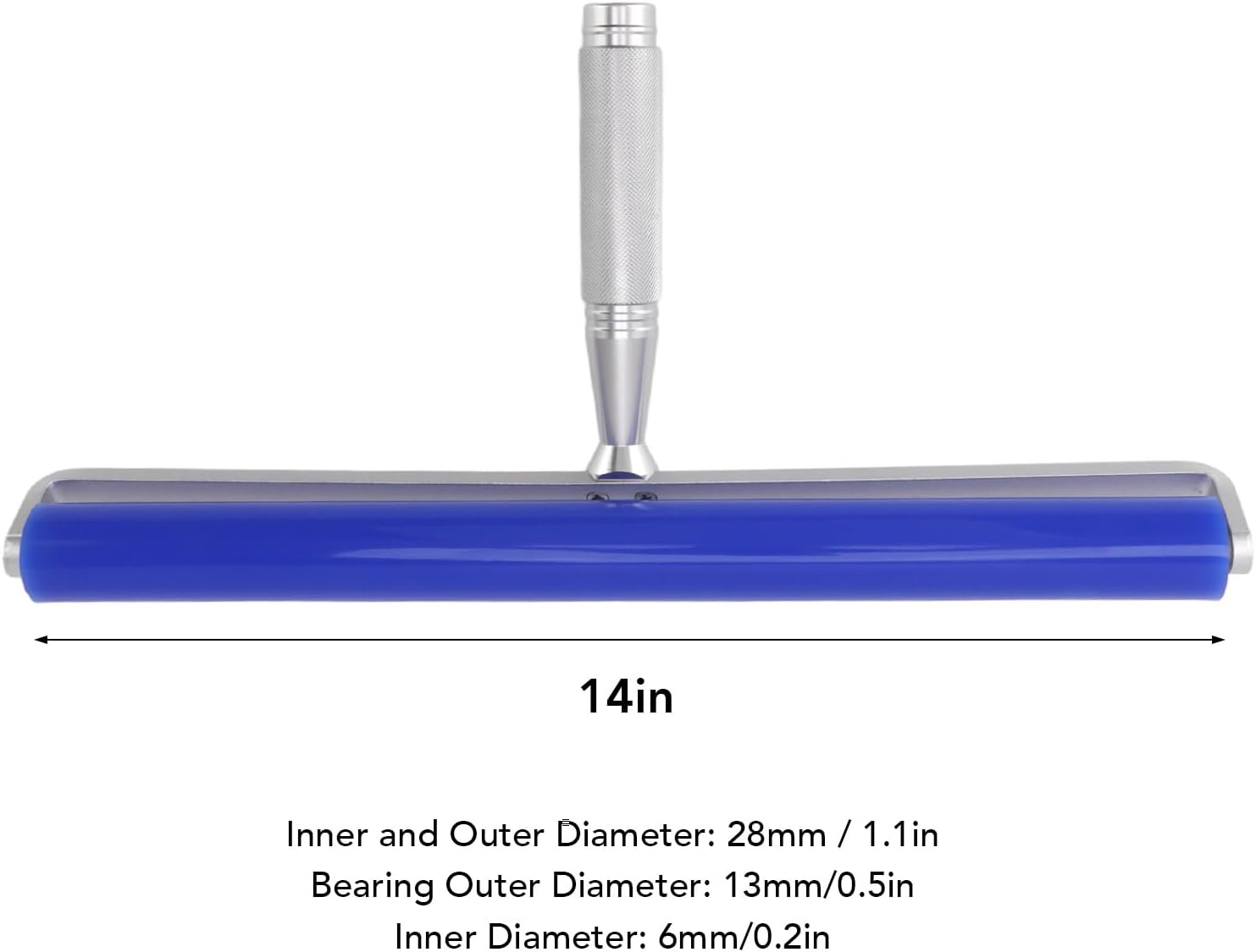 Soft Roller Record Cleaner Squeegee Wheel, Dust Removal Manual Cleaner Tool Dust, Silicone Roller for Computer Screen, Phone Film, Glass (14 Inch (33x15x24cm/12.99x5.91x9.45in))