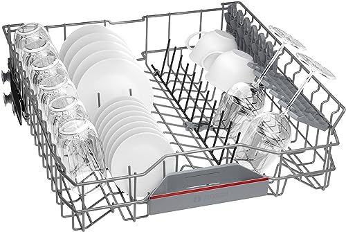 Bosch SMU4ECS28E, Serie 4, Smarter Unterbau-Geschirrspüler 60 cm, Besteckschublade, Spülmaschine Made in Germany, besonders Leise, Extra Trocknen, schneller sauberes Geschirr, Ferndiagnose, Edelstahl