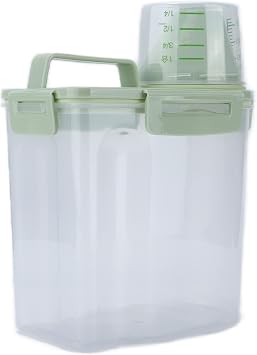 Pet Food Container, Sealed Waterproof Dog Food Storage Bucket with Lid Measuring Cup for Storaging Pet Food