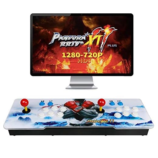 Best brose 5000 Classic Arcade Game Machine 2 Players Pandoras Box 11 1280x720 Full HD Video Game Console with Arcade Joystick Support HDMI VGA Output (Black)