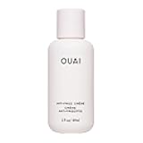 OUAI Anti Frizz Cream Travel Size - Moisturizing Hair Cream with Frizz Control & Heat Protection - Provides Hydration with Jackfruit & Beetroot Extract - Paraben, Phthalate & Sulfate Free (3 oz)