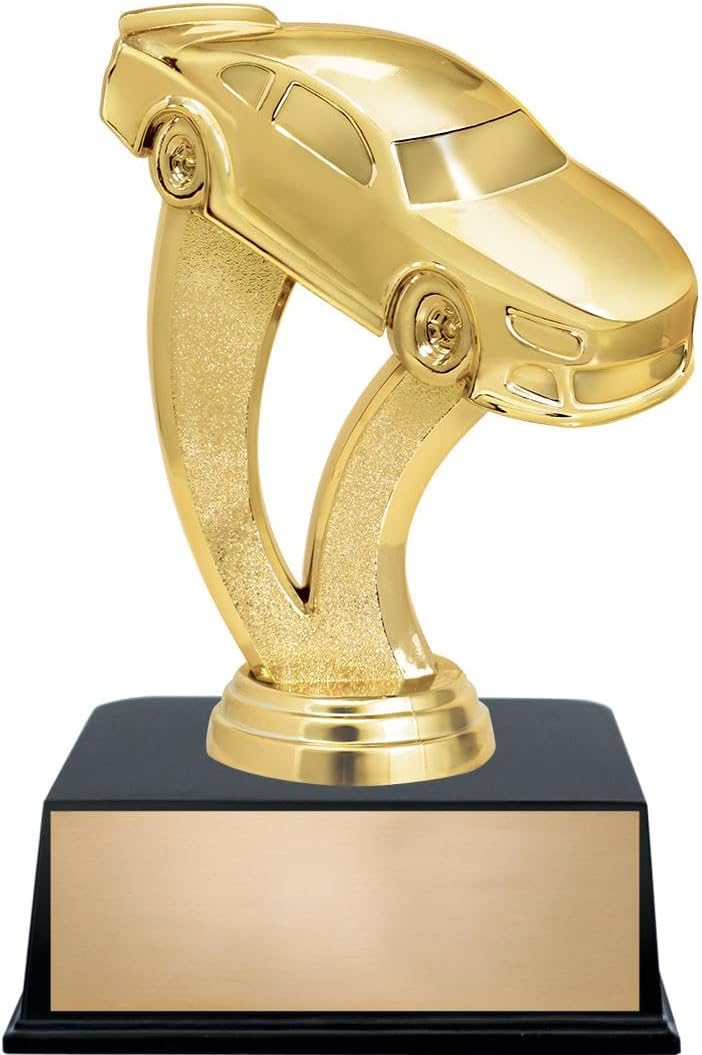 Crown Awards 6" Stock Car Trophy On Black Base - Custom Engraving