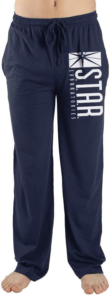 Mens Navy Flash DC Comic Book Superheroes Lounge Wear Pants