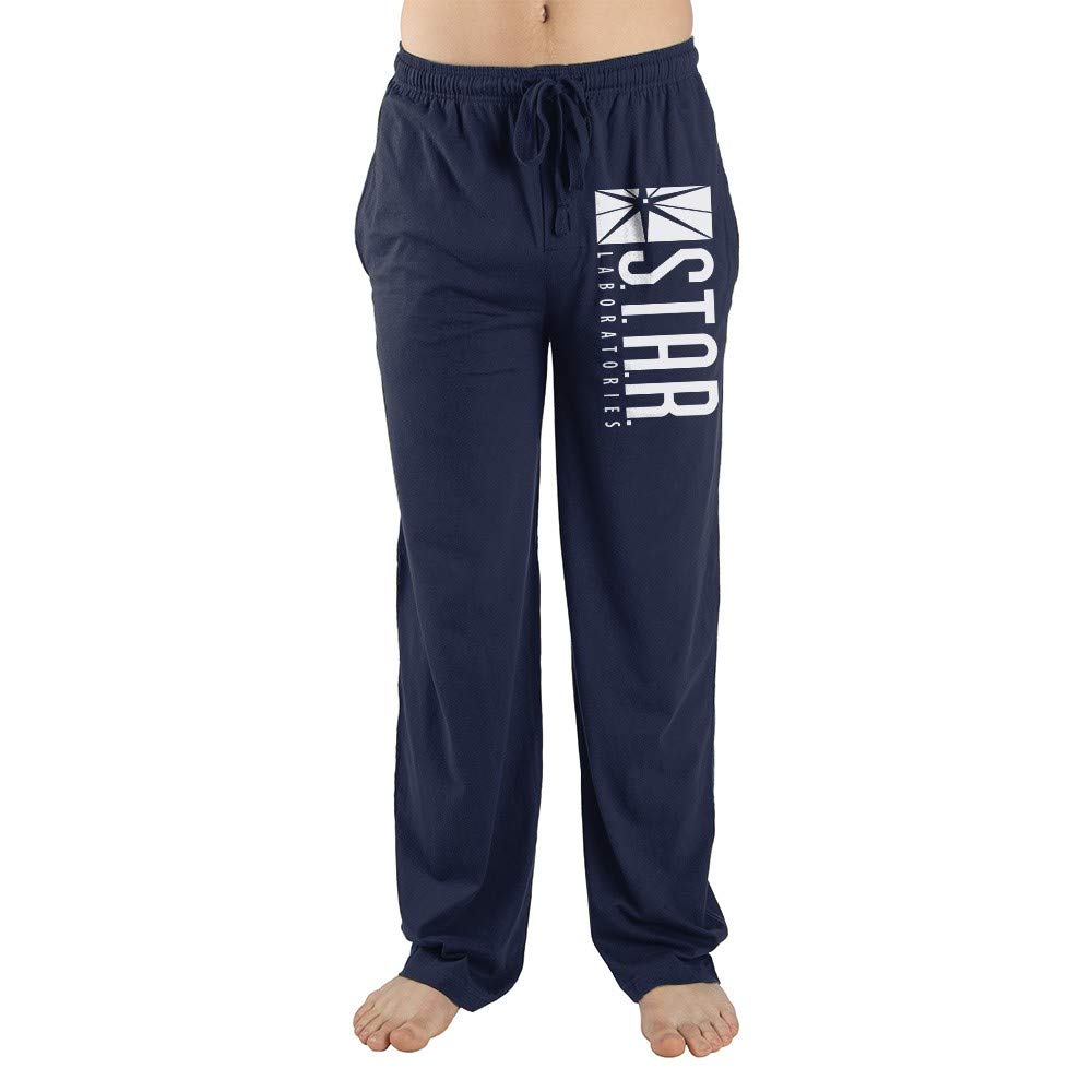 Mens Navy Flash DC Comic Book Superheroes Lounge Wear Pants