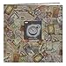 Pioneer 12-Inch by 12-Inch Travel Postbound Album with Photo Window, Travel Stickers