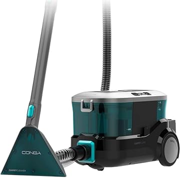 Cecotec Limpiador Aspirador de Tapicerías y Alfombras, Aspiradora de Trineo Conga CarpetClean 10000 EasyHome. 800W, Depósito de Agua Limpia 3L y Agua Sucia 1,5L, Multisuperficie, Kit Accesorios2