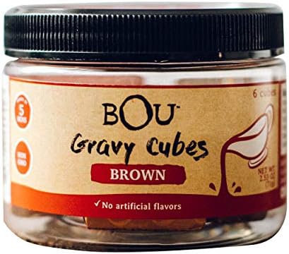 BOU Gravy Cubes, Brown Gravy Cube, 2.53 Ounce, No Artificial Flavors