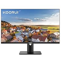 KOORUI QHD Monitor 27 Zoll, PC Design Bildschirm (2560 * 1440P, IPS-Panel, HDMI, DP, Type-C 65W, Eye-Care, Adobe RGB 99%, Drehbarer Ständer), Dreiseitiges Micro-Bezel-Display