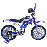 CASA EASTER Bicicleta Infantil rodada 12 para niño, Tipo Bicicleta con Freno Deslizante y Ruedas auxiliares Mod:JQ12-12 (Azul)