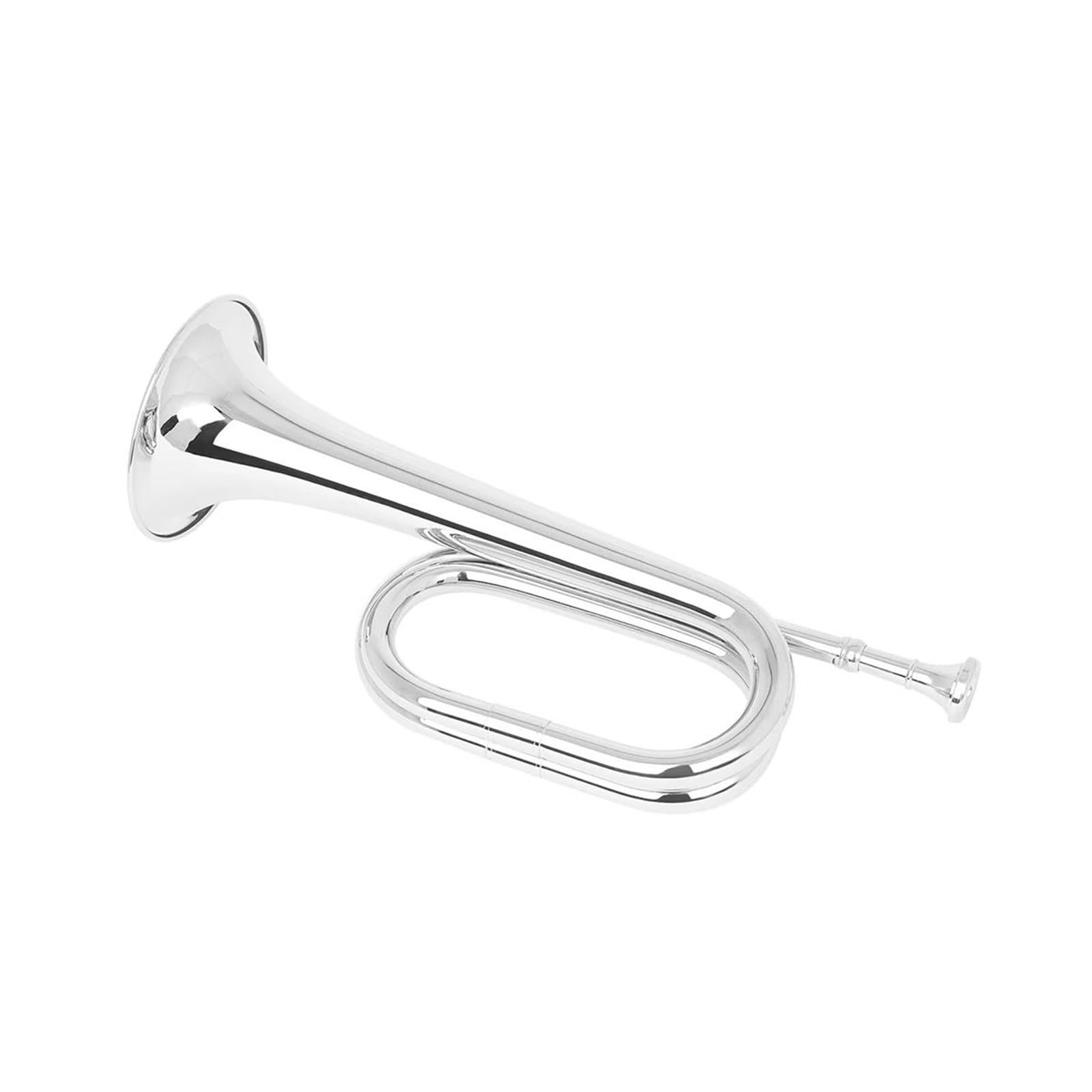 Profesjonalna Trąbka Trąbka Mosiężna Z Ustnikiem Do Orkiestry Szkolnej. Mosiężny Instrument Muzyczny (Color : Silver)