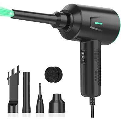 Meudeen Air Duster - Electric Air Blower - 5.74oz High Power Cleaning for Computer - PC - 2 Gear Compressed Air