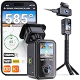 Vantrue E360 ACE 3 Channel WiFi Dash Cam, Dual STARVIS 2, 2.7K Front Rear Inside Dashcam, Handheld Action Camera, HDR, IR Night Vision, Voice Control, GPS, 24/7 Parking Mode, Support LTE & 1TB Max
